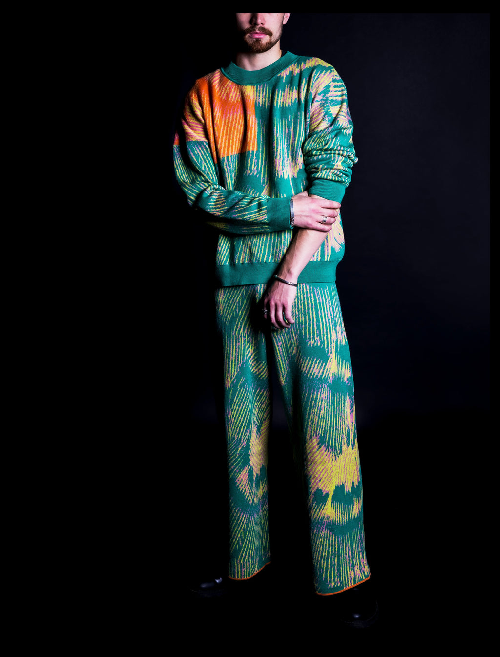 Alatus Green Pattern Jumper