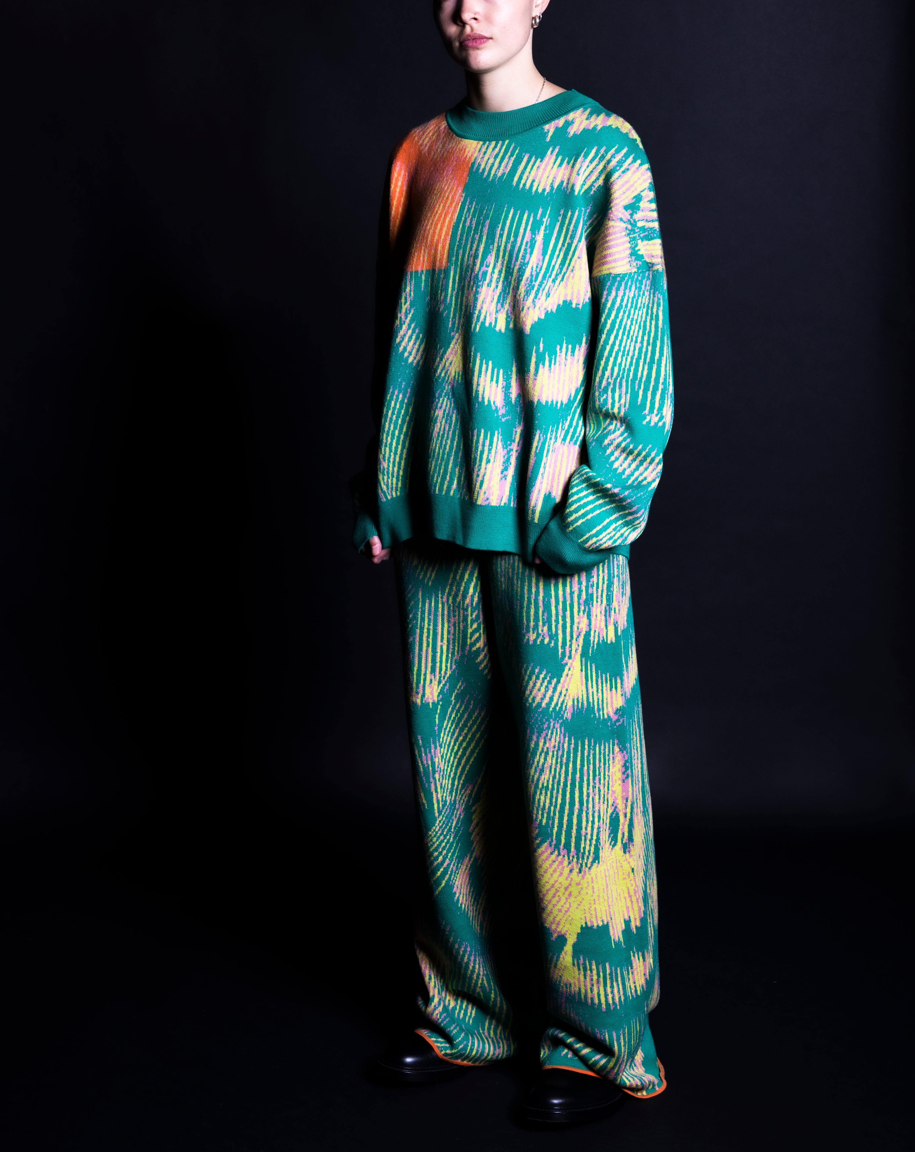 Alatus Green Pattern Jumper