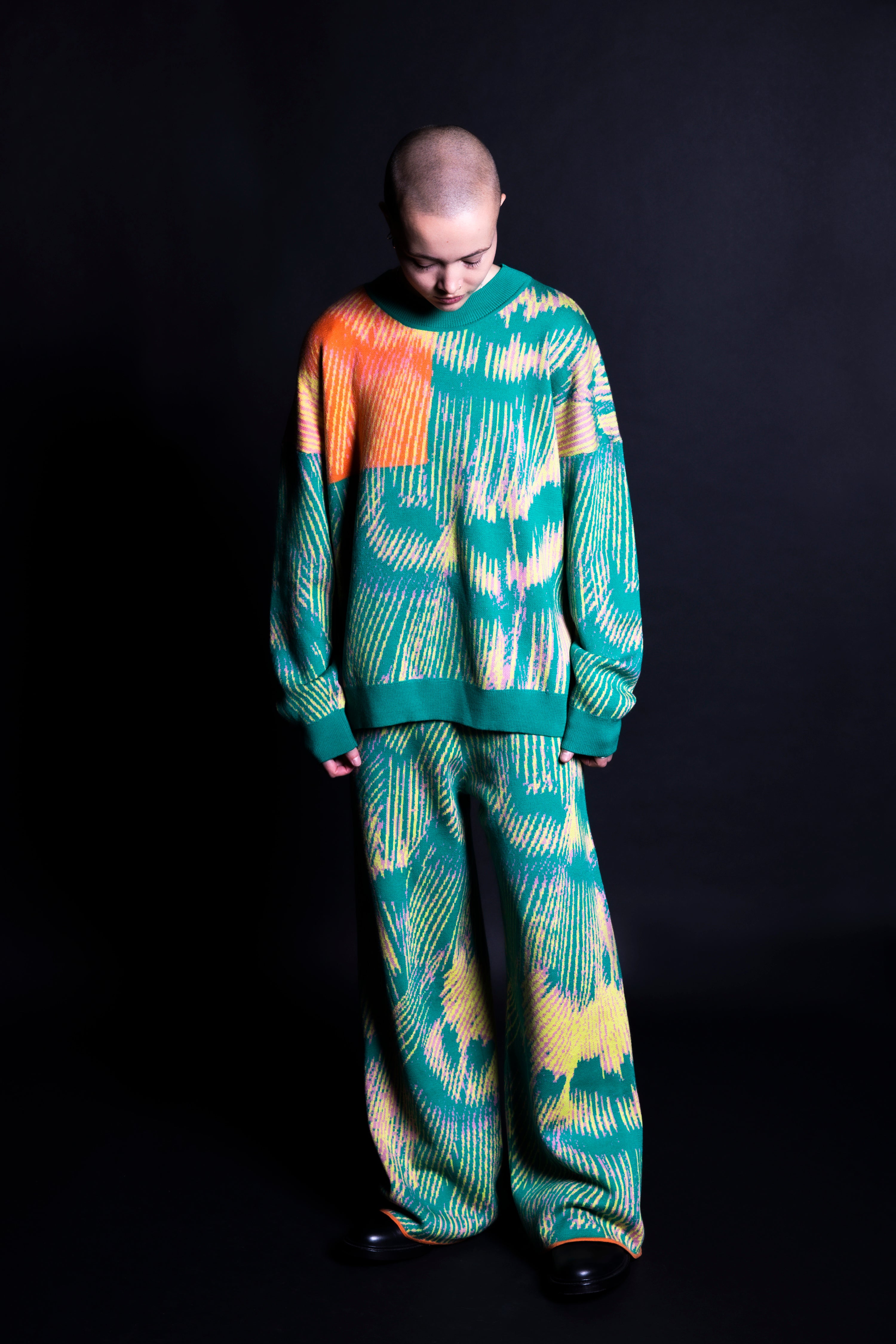 Alatus Green Pattern Jumper