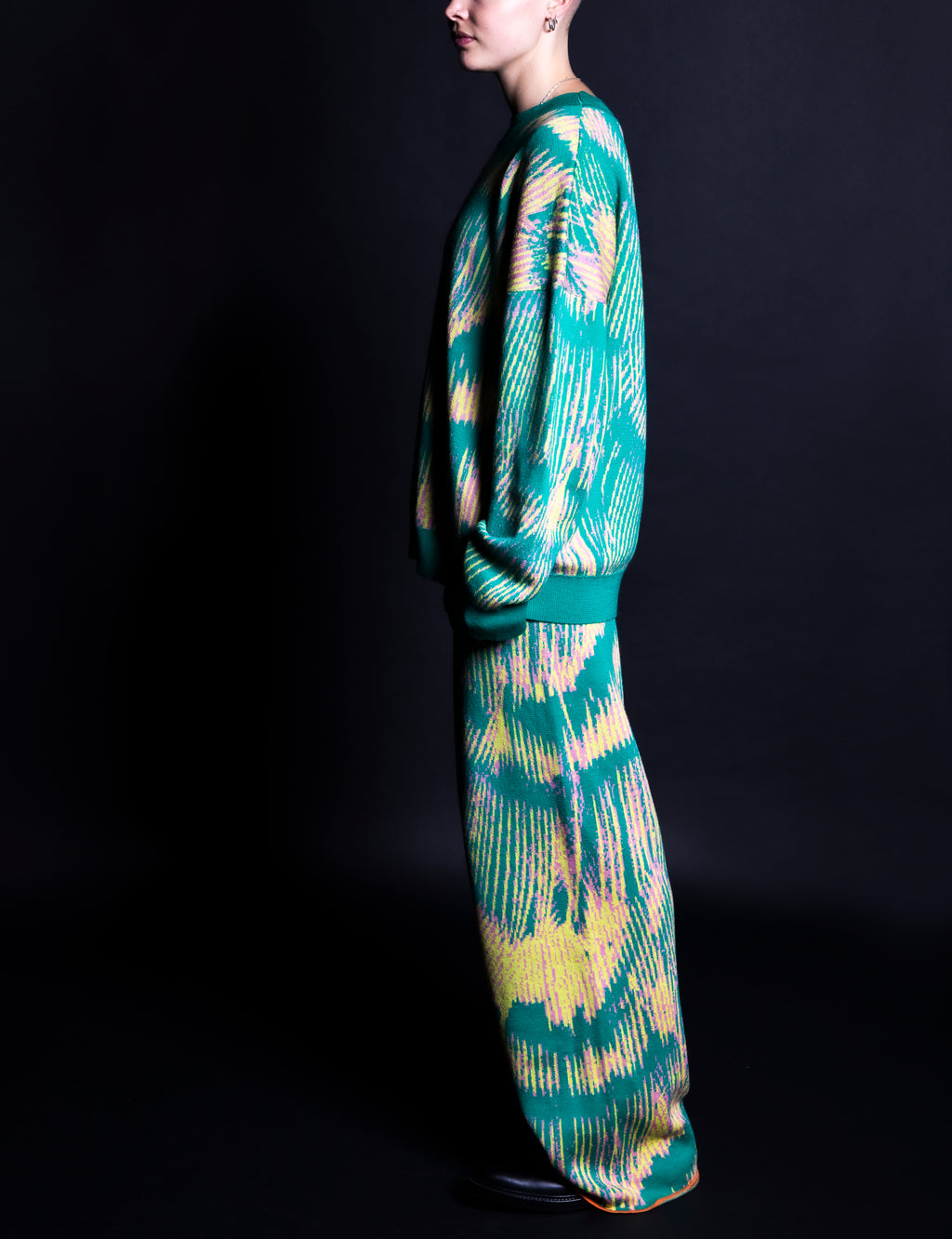 Alatus Green Pattern Jumper