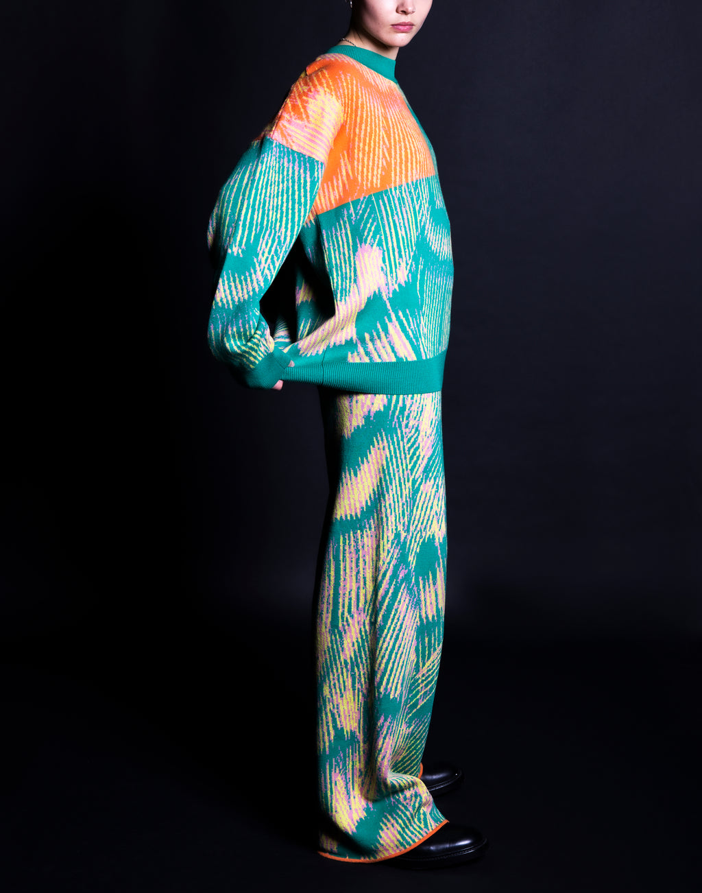 Alatus Green Pattern Jumper