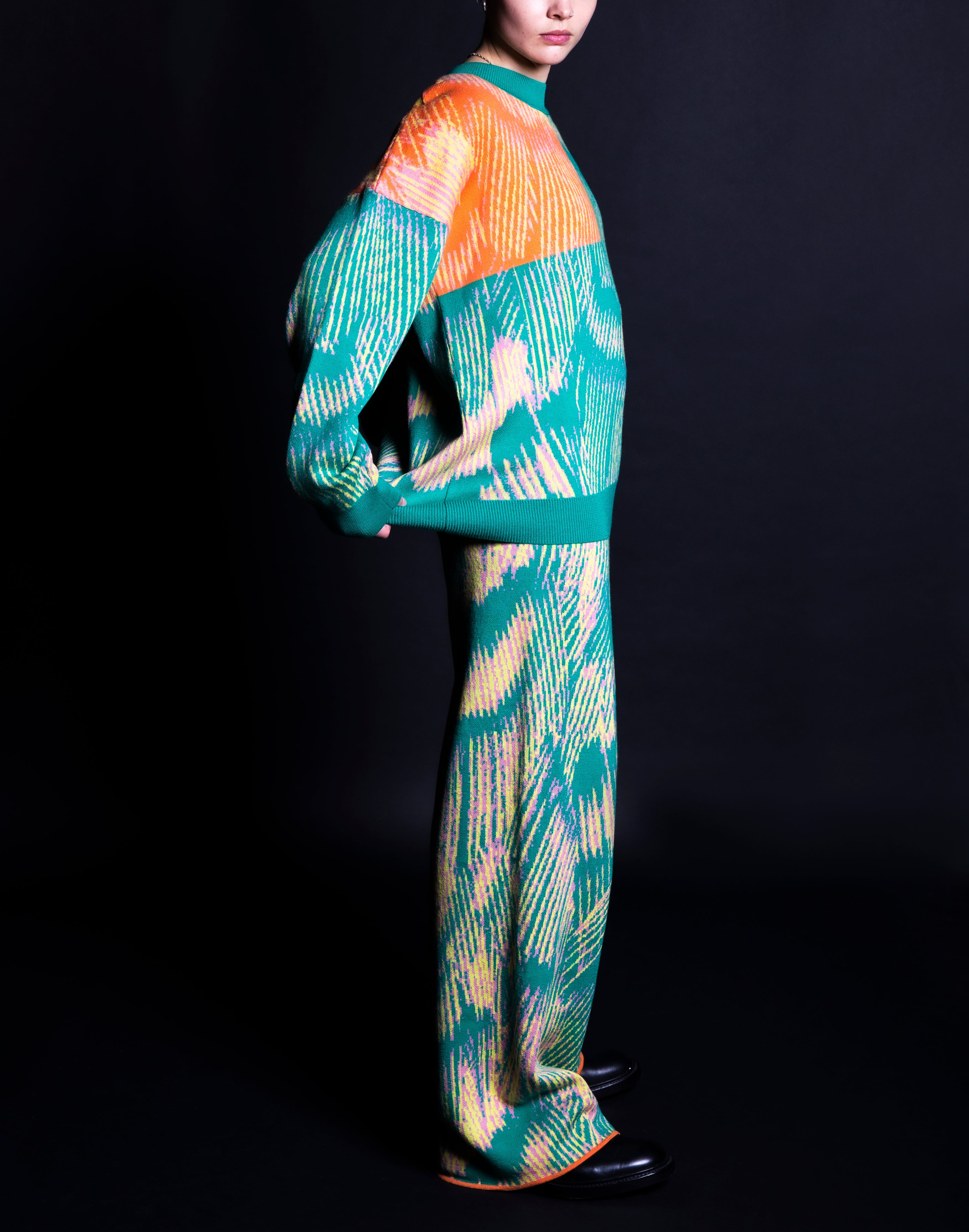 Alatus Green Pattern Jumper
