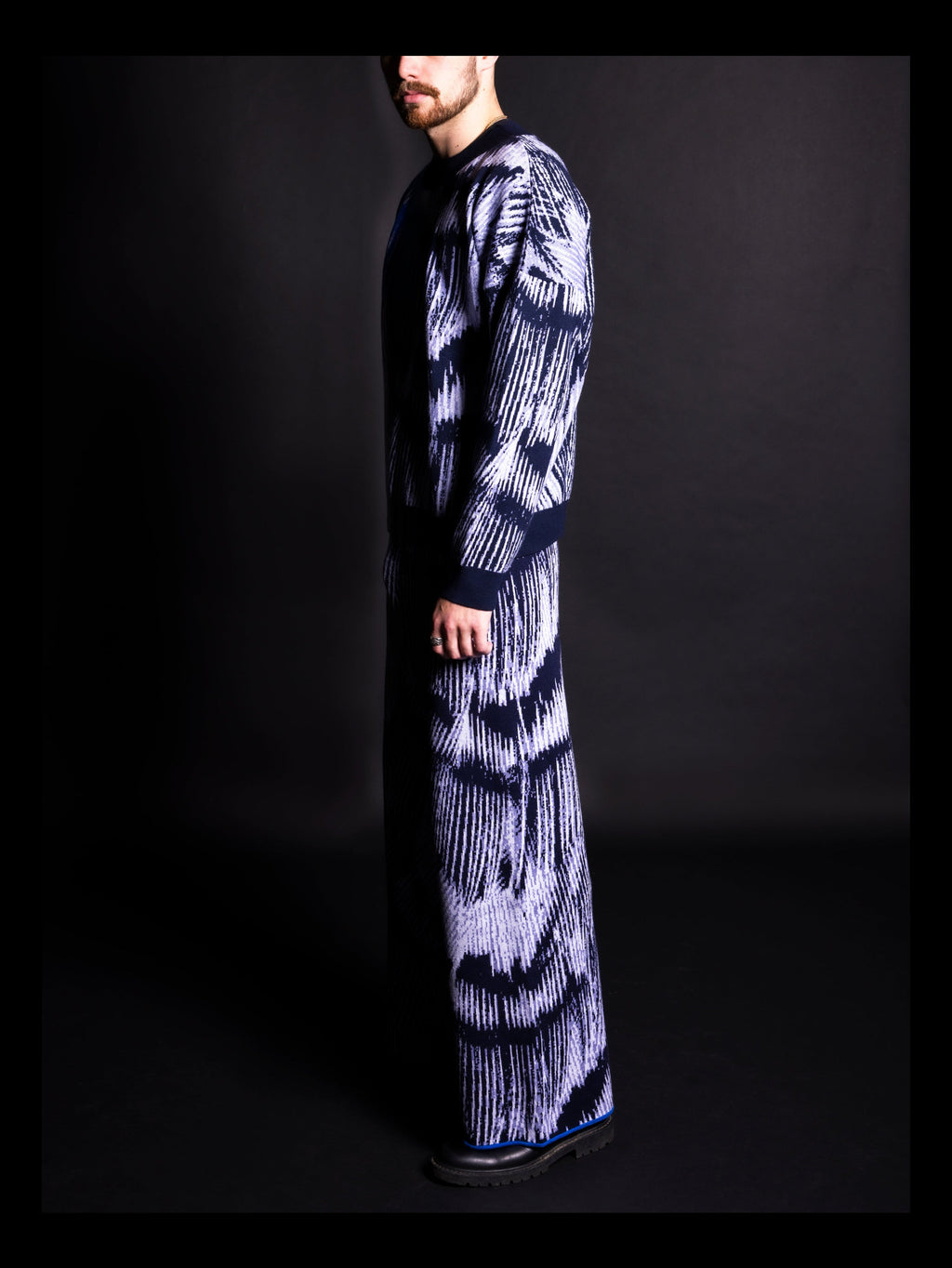 Alatus Blue Pattern Jumper
