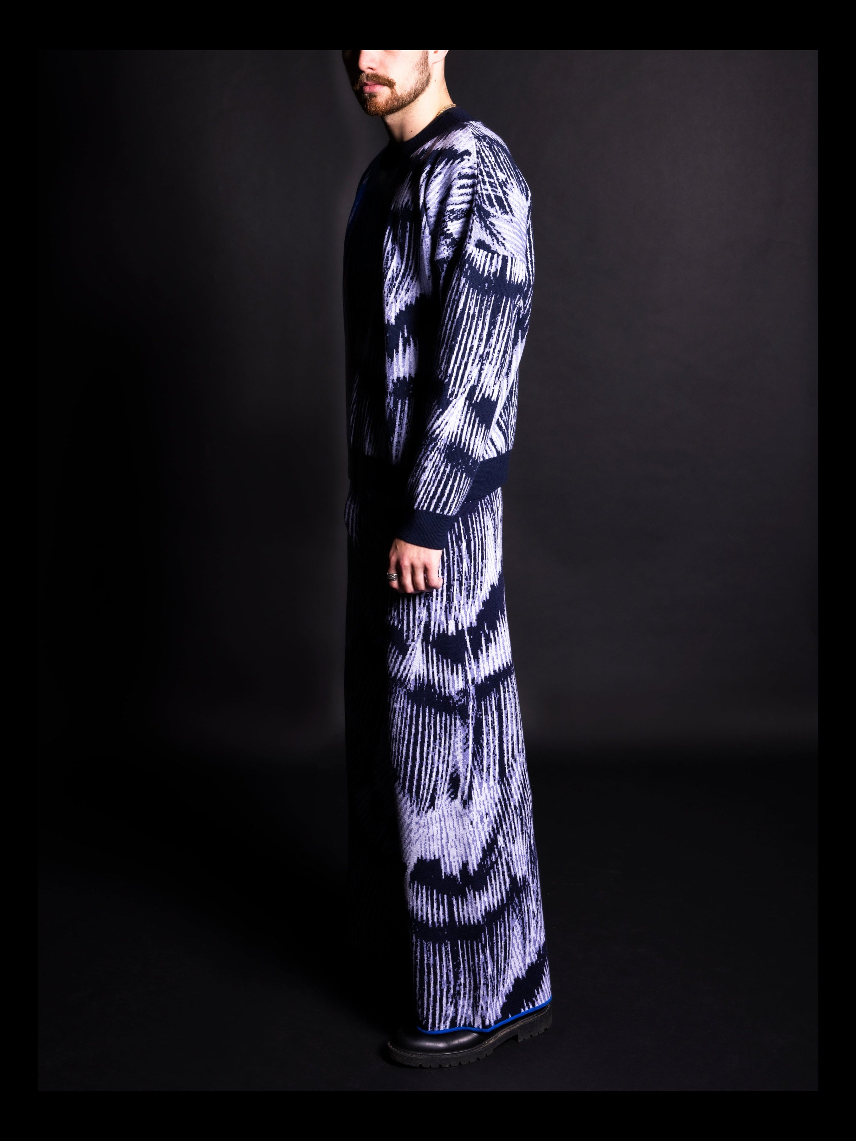 Alatus Blue Pattern Jumper