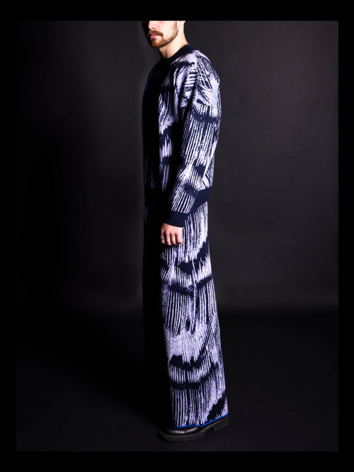 Alatus Blue Pattern Jumper