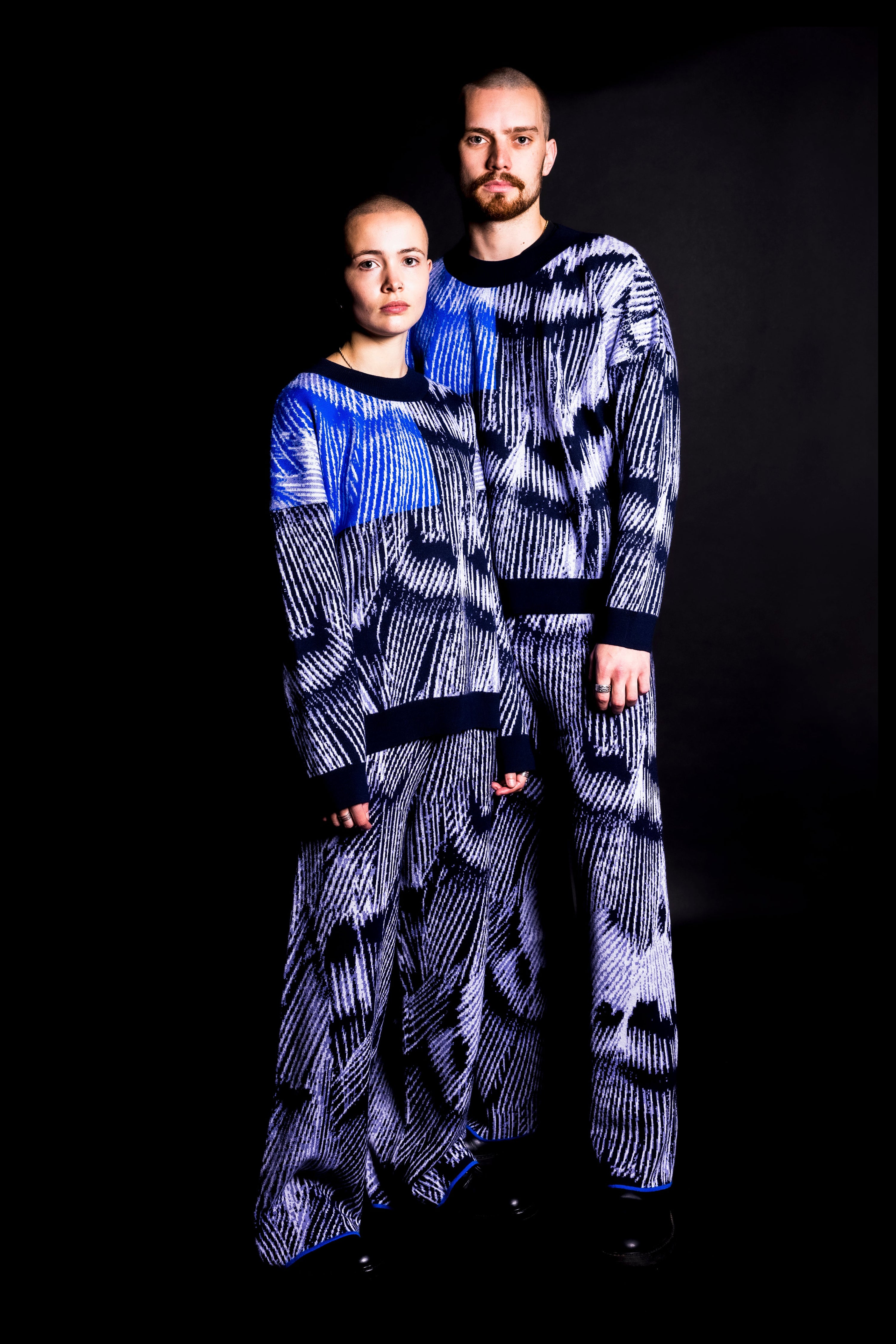 Alatus Blue Pattern Jumper