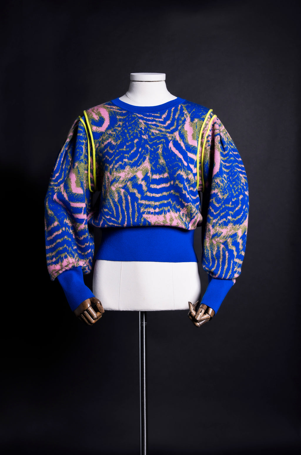 Alis Olive Pink Pattern Jumper