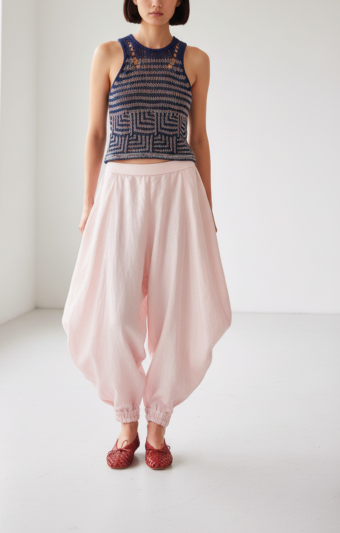 Ezia Knitted Pattern Tank Top