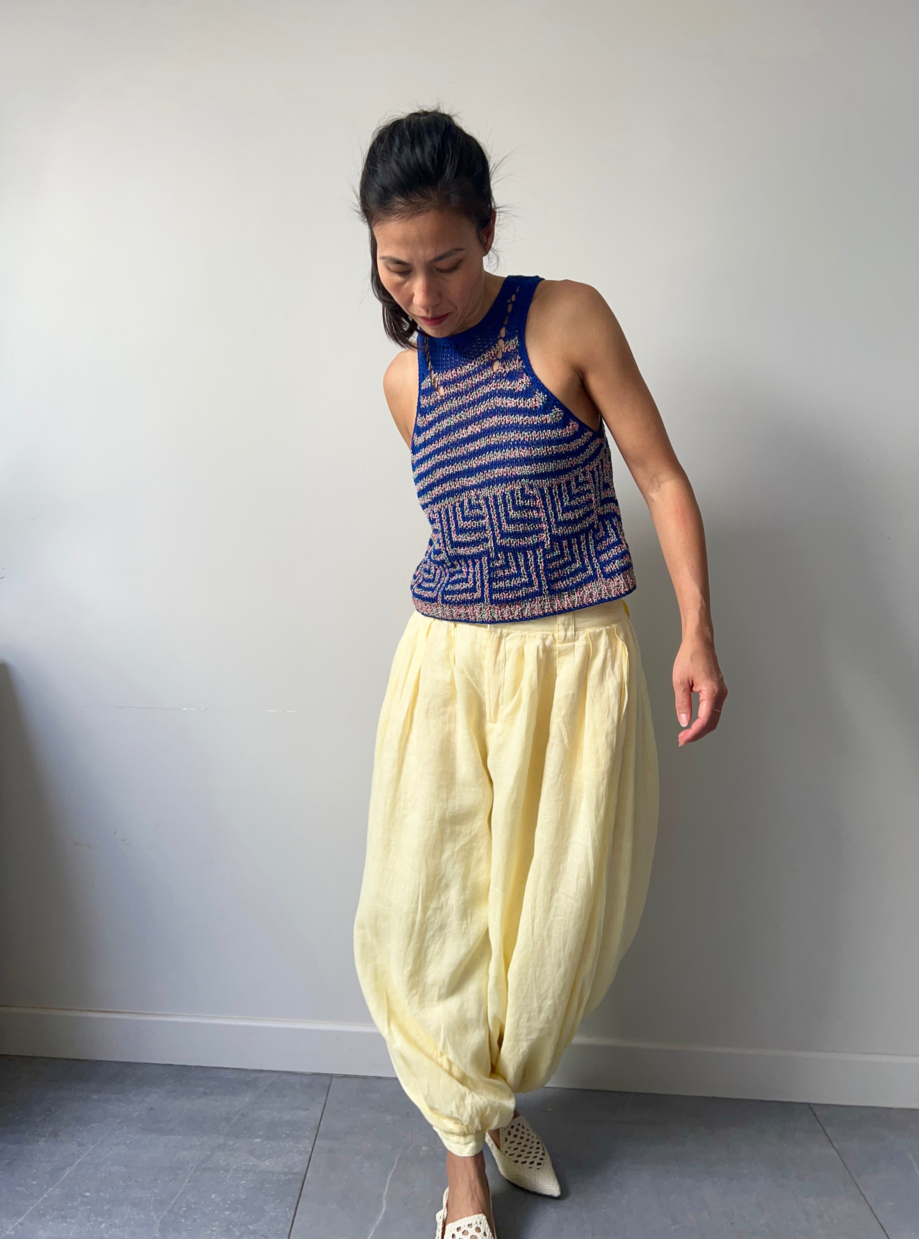 Ezia Knitted Pattern Tank Top