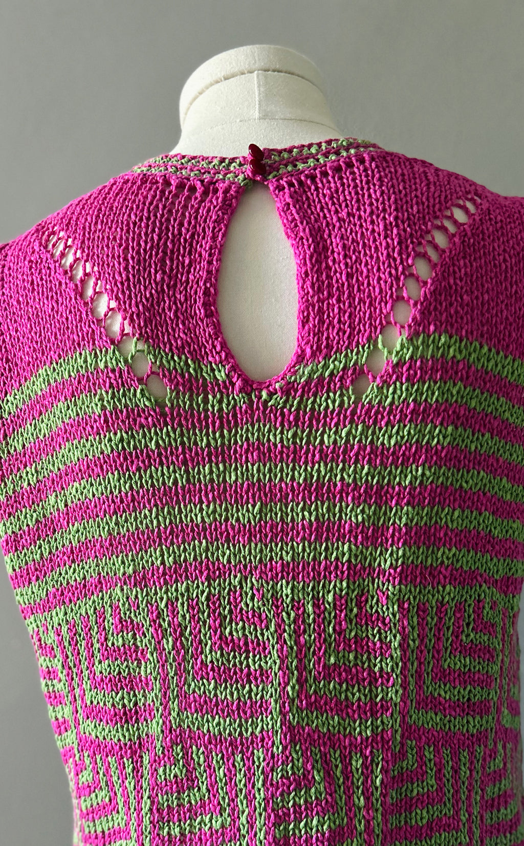 Luna Knitted Stripe Pattern Tank