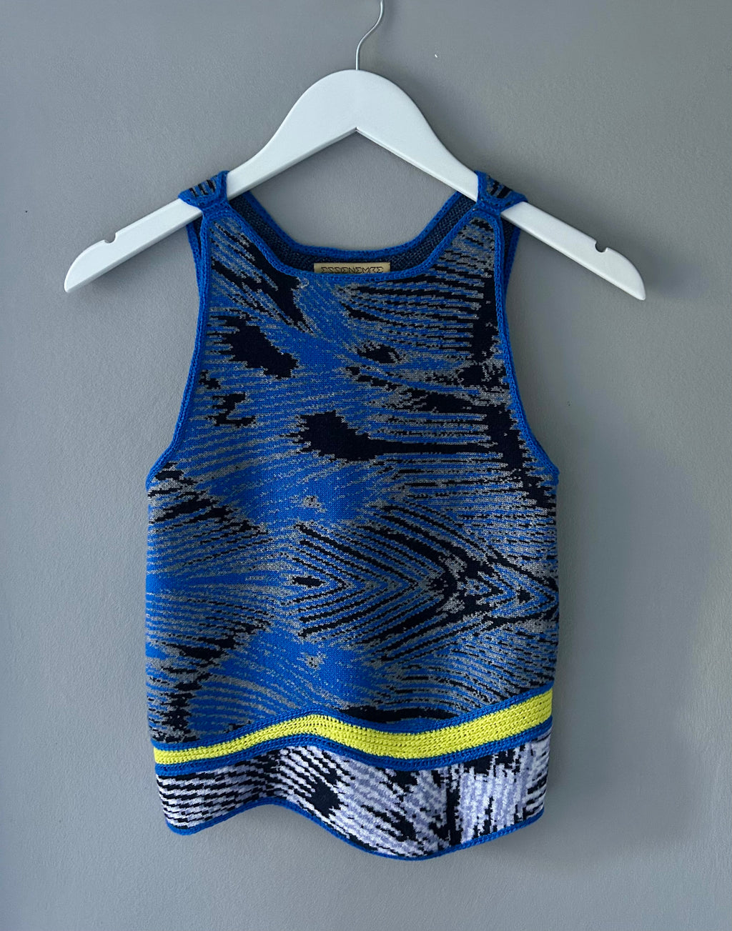 Wave Sleeveless Top Hand-Made One-Of-A-Kind