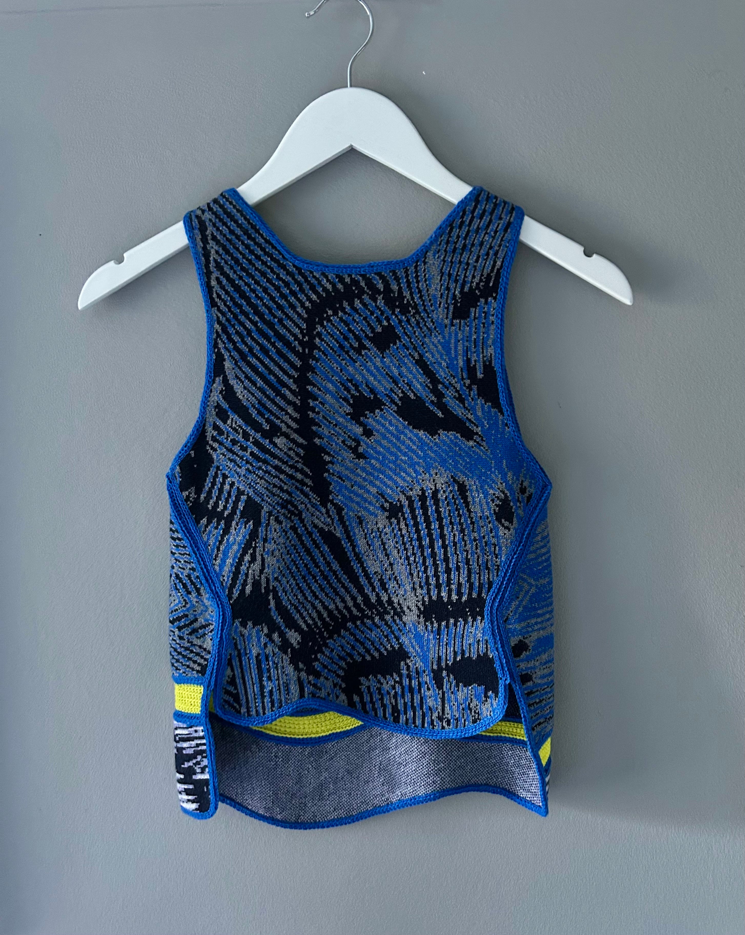 Wave Sleeveless Top Hand-Made One-Of-A-Kind