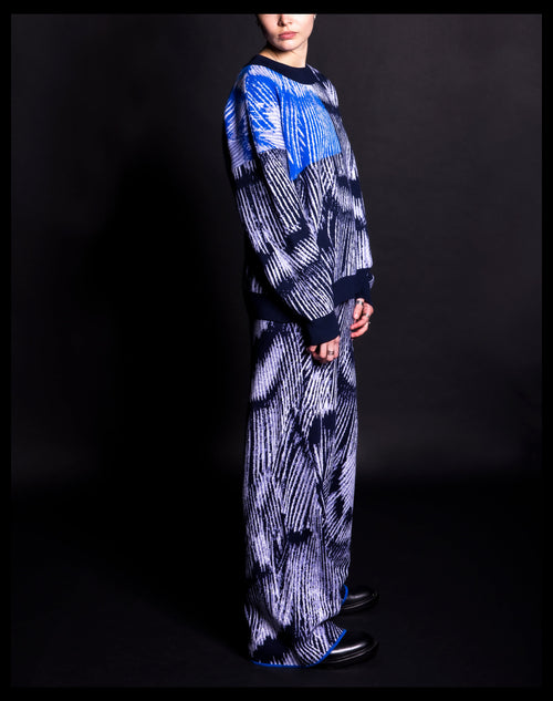 Alatus Blue Pattern Jumper