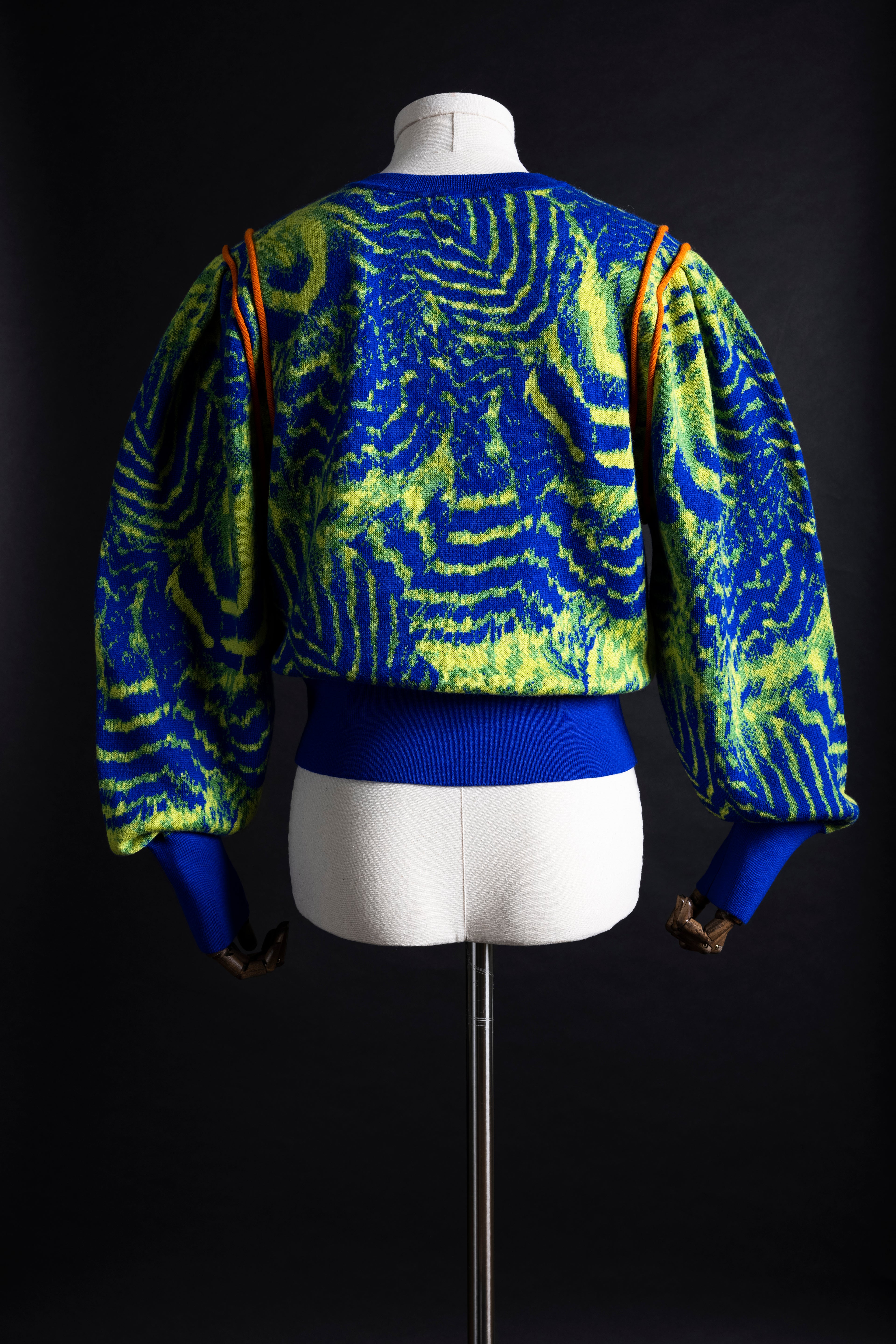 Alis Green Citrus Pattern Jumper