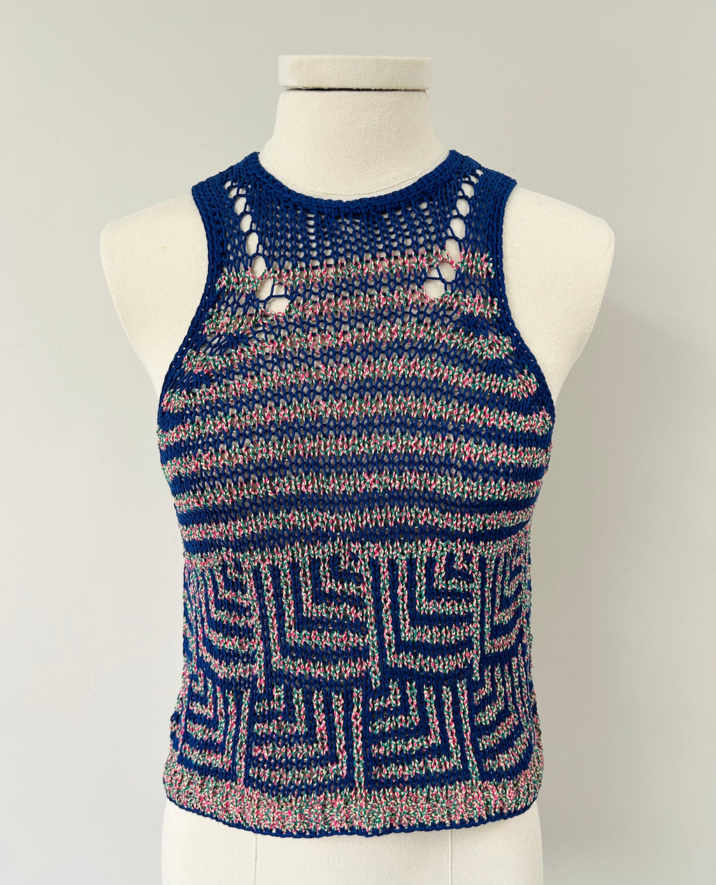 Ezia Knitted Pattern Tank Top