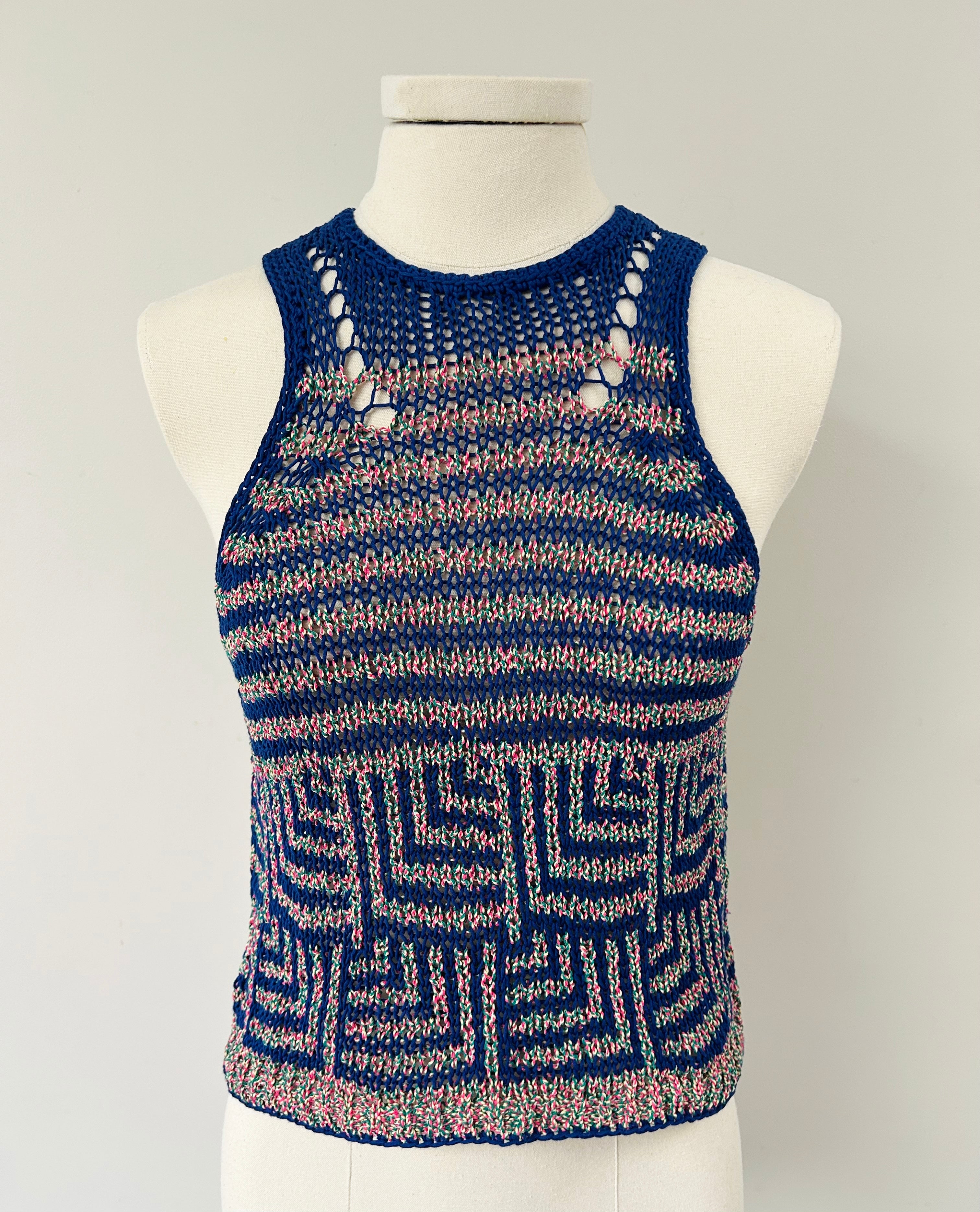 Ezia Knitted Pattern Tank Top