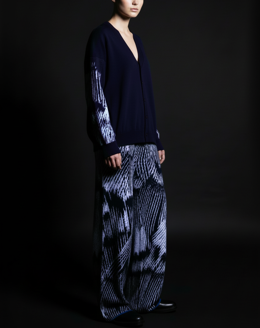 Clarus Navy V-Neck Cardigan