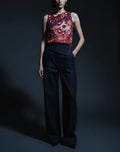 Asymmetric Sleeveless Top Hand Made One-Of-A-Kind