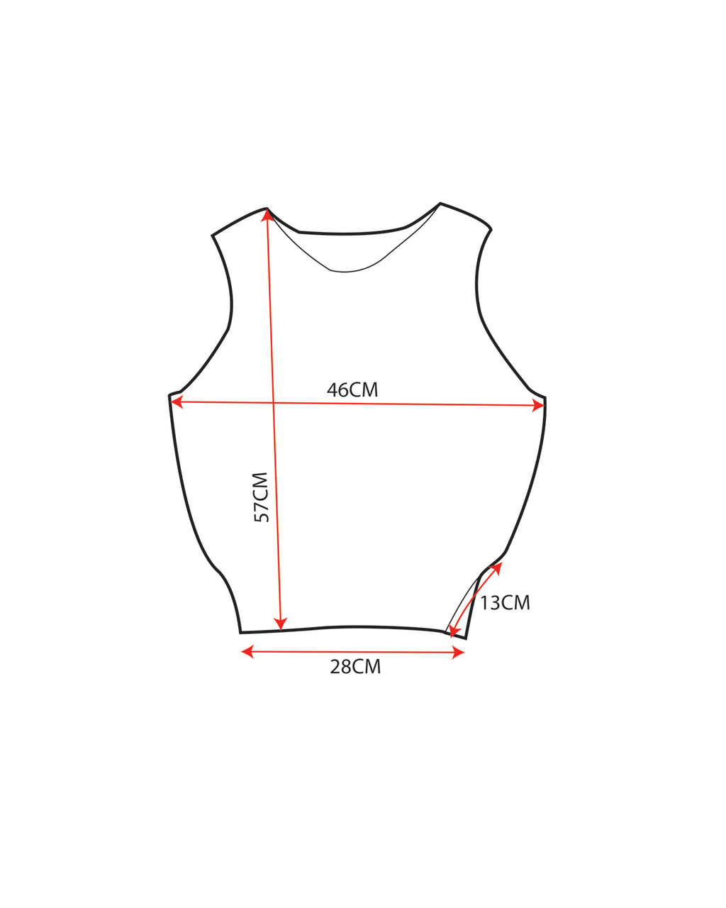 Asymmetric Sleeveless Top Hand Made One-Of-A-Kind