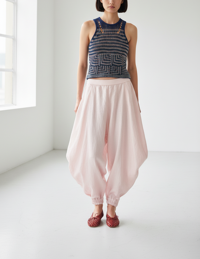 Ezia Knitted Pattern Tank Top