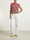 Luna Knitted Stripe Pattern Tank