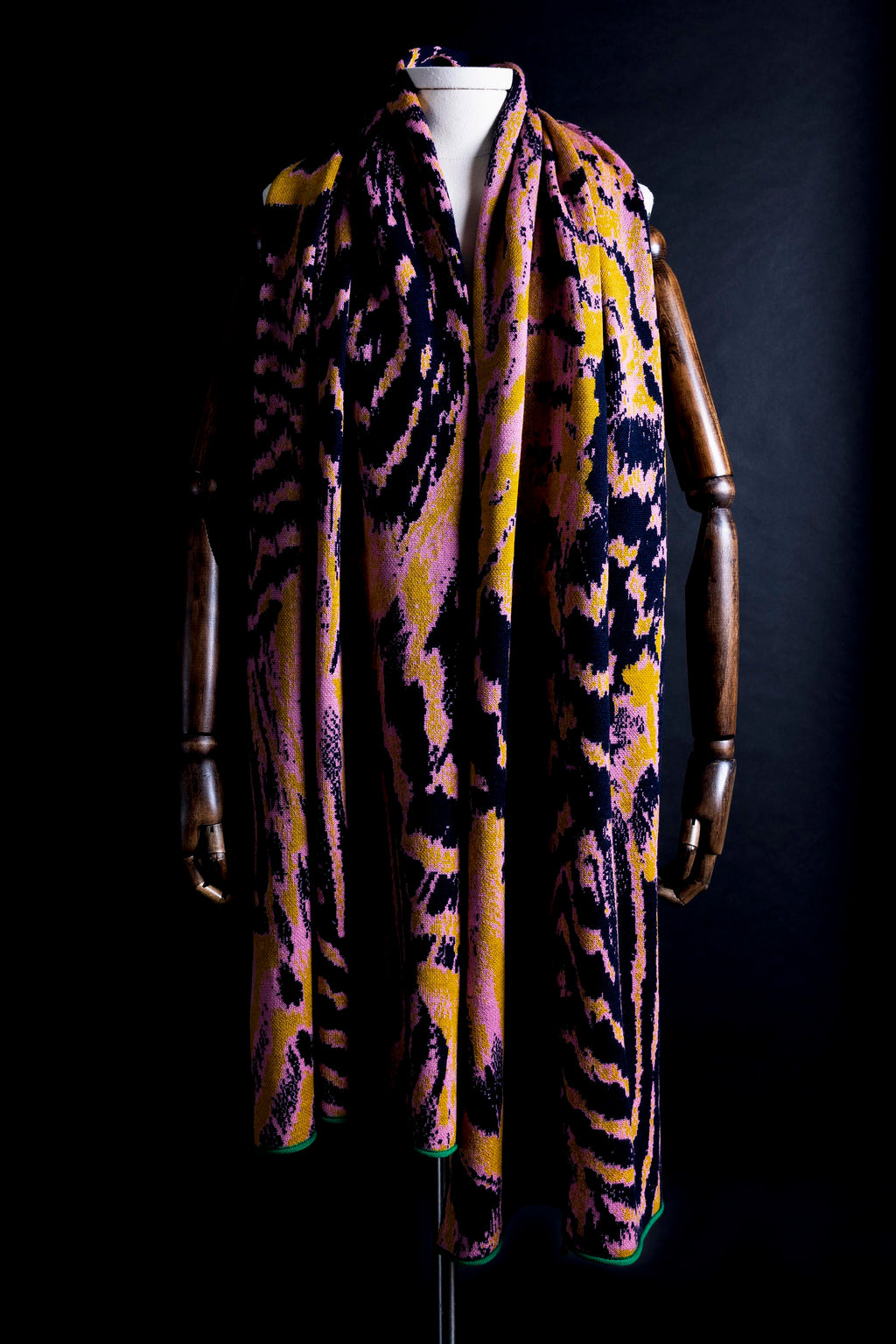Avery Navy Sand Pattern Scarf
