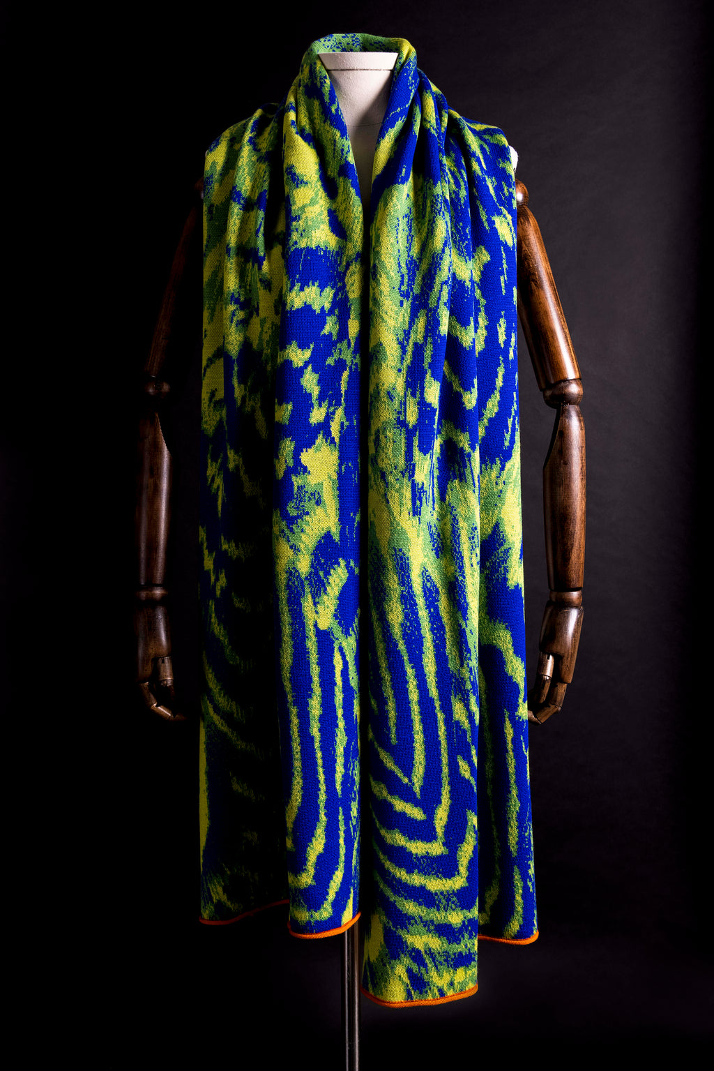 Avery Green Citrus Pattern Scarf